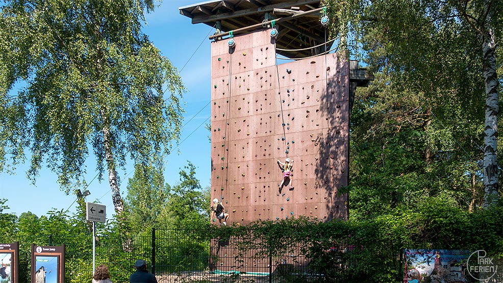center parcs bispinger heide, kletterwand
