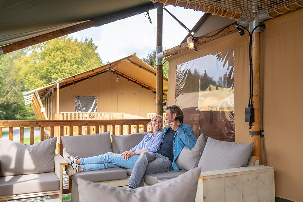 landal relaxen terrasse safarizelt