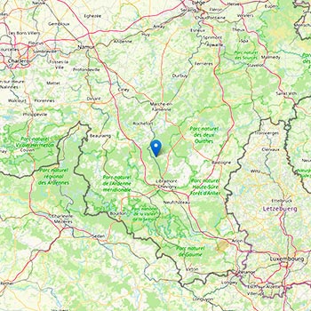 Karte landal nature parc saint hubert, belgien
